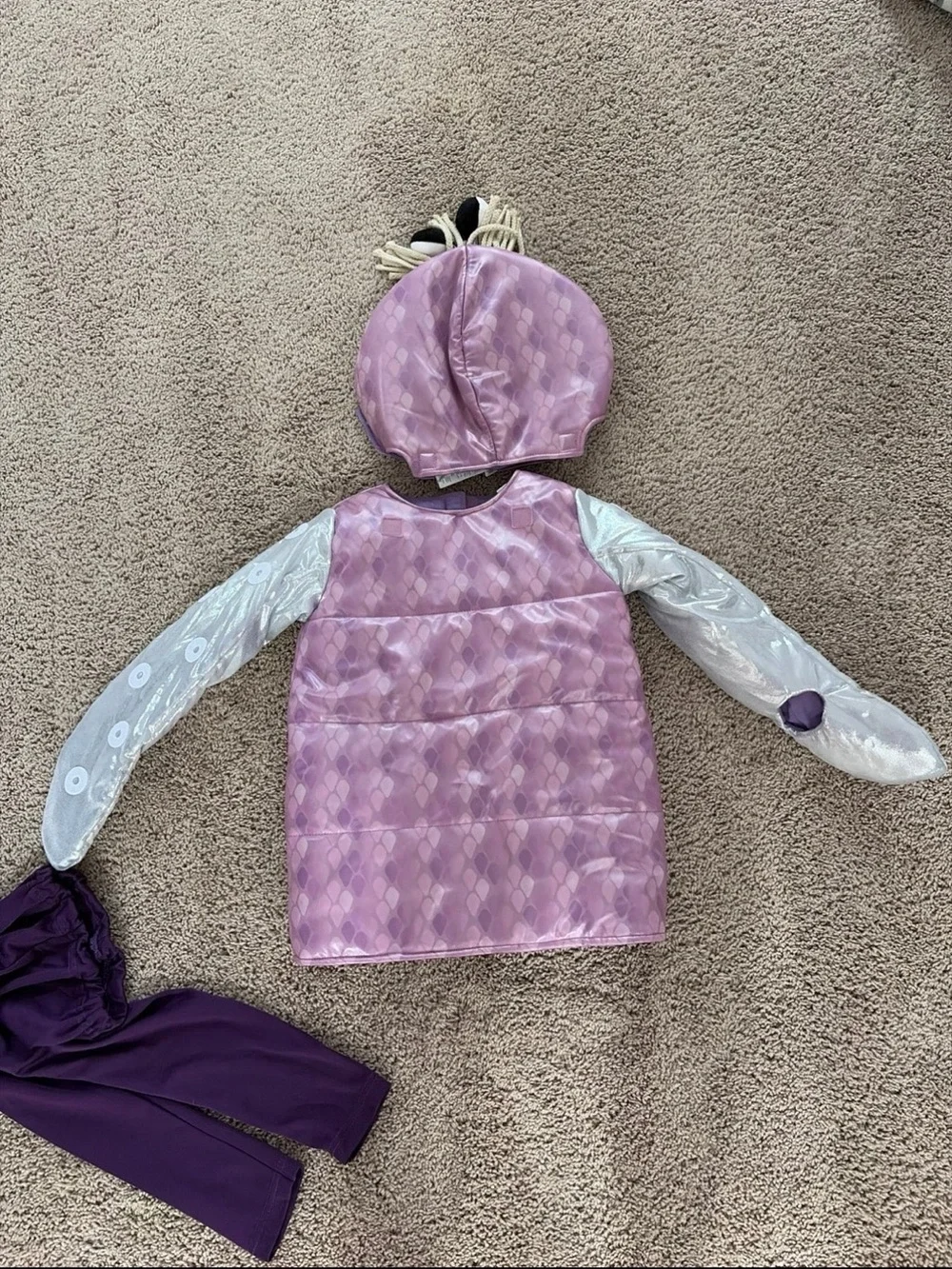 Kids Pottery Barn Boo Monster Costume Set Purple Pants Jacket size 4-6